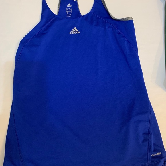 🐣🐣Adidas Climate Exercise Tank Top US M Blue🐣